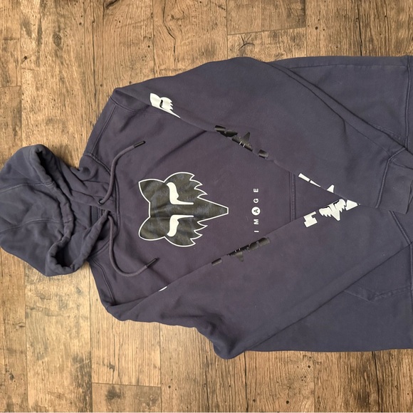 Fox Men's Dark Blue Graphic Hoodie - Picture 1 of 5